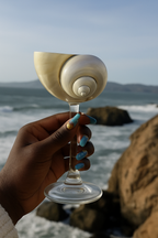 Ocean Whispers Champagne Glass