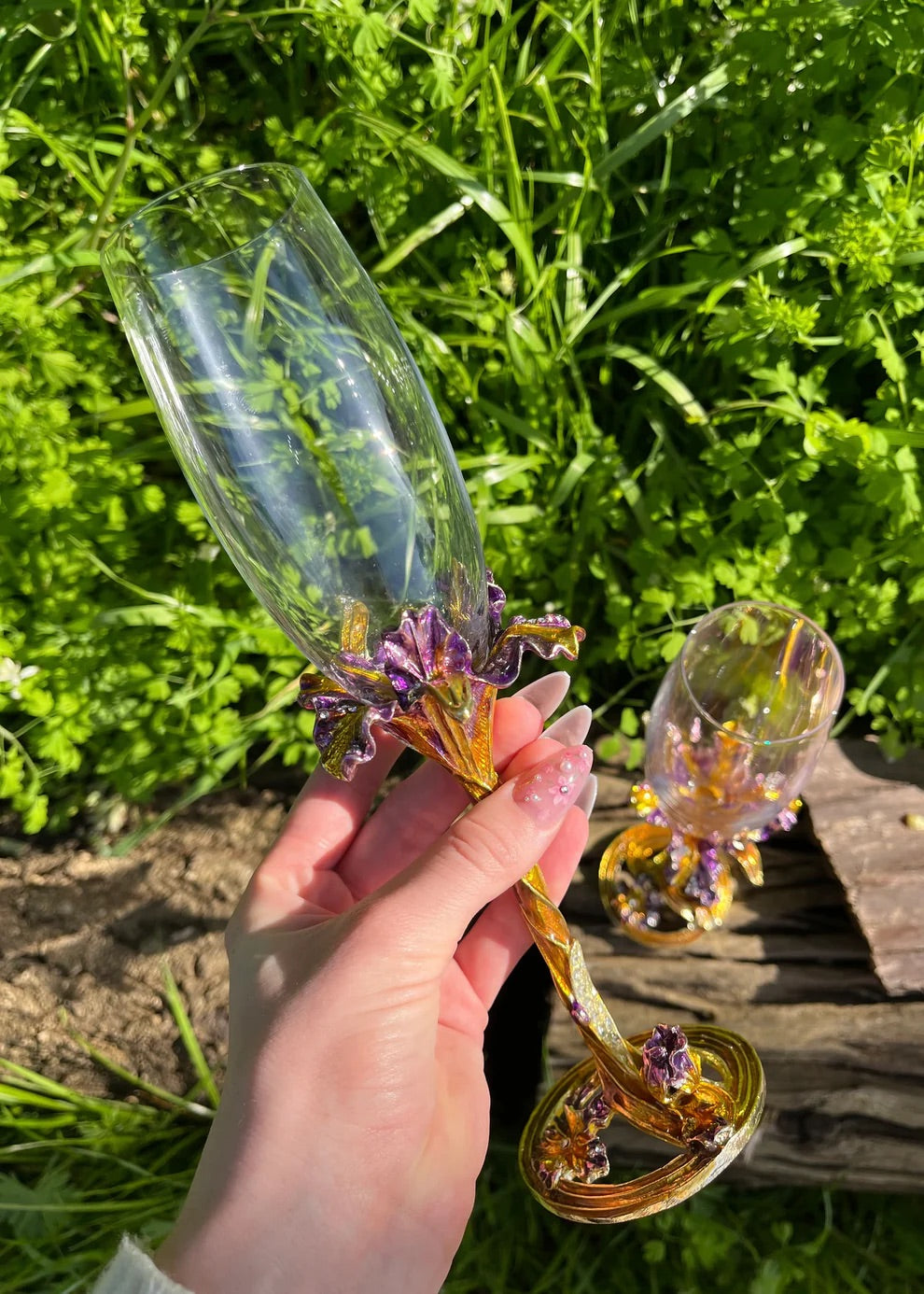 Twisted Vines Champagne Glass