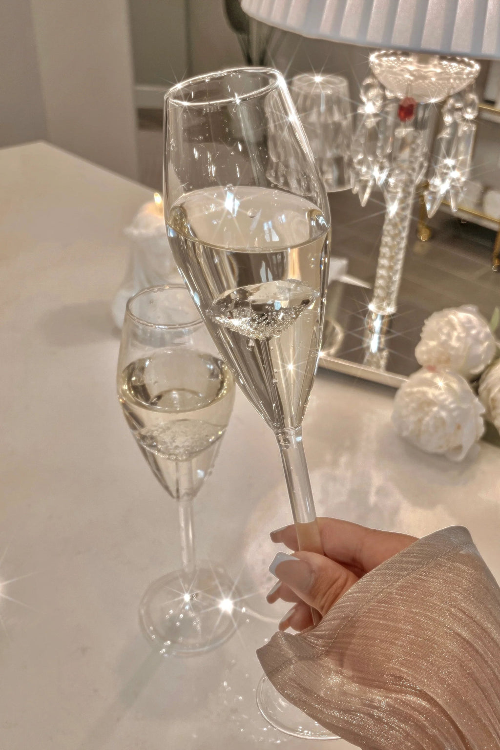 The Crown Jewel Champagne Glass