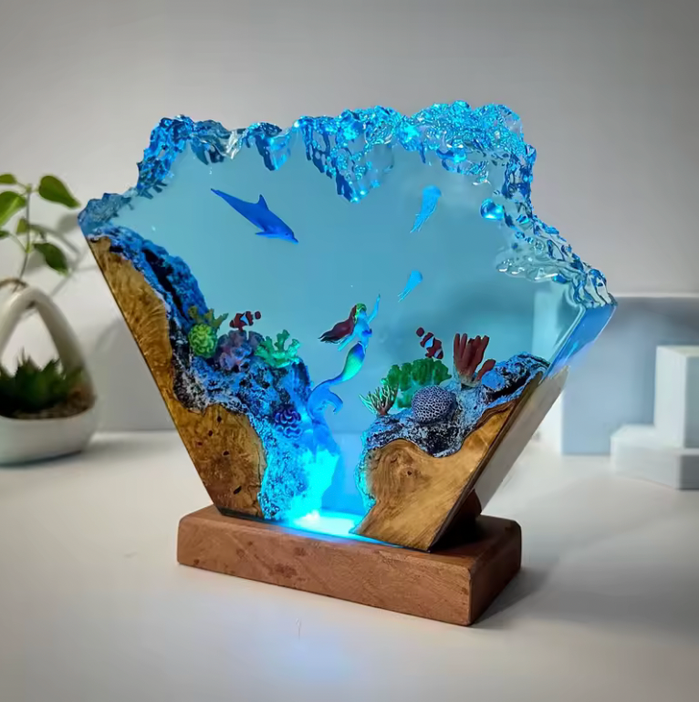 Ocean Resin Lamps